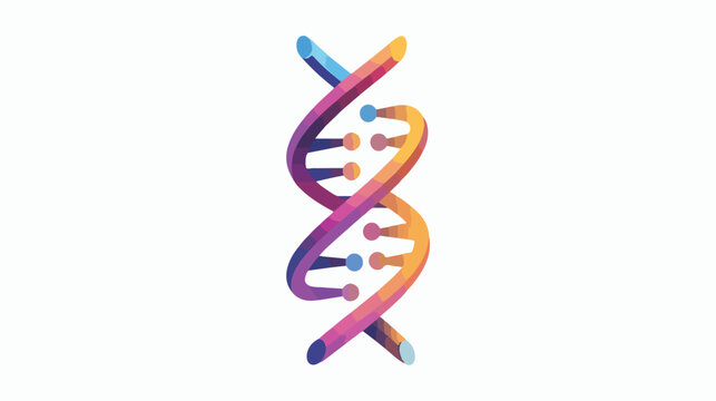 Dna icon illustration isolated vector sign symbol flat
