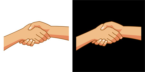 shakehand vector