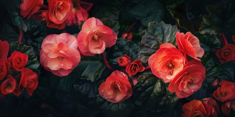 Vivid Flowers Organic Texture Close-up