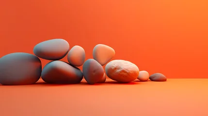 Tuinposter Pebbles, meditation relaxation yoga fitness background © ma