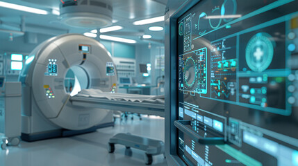 Advanced Medical Technology: Scanning Equipment in Hospital Setting