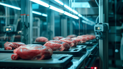 Lab-Grown Meat: Revolutionizing Protein Production - obrazy, fototapety, plakaty
