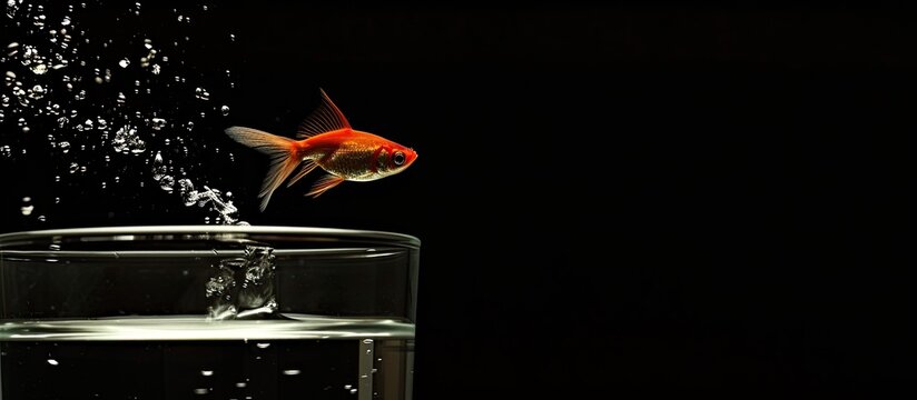 A fish leaps from a glass of water, blurring the line between ordinary and extraordinary. 🐟💦 #WonderOfExistence