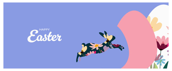 Happy Easter background for poster, cover or postcard.