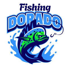 Dorado Fishing Logo Mascot Design