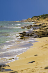 Mediterranean natural coast - Maruggio, Salento, Italy