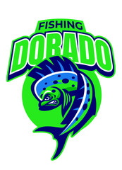 Dorado Fishing Sport Logo Mascot Design