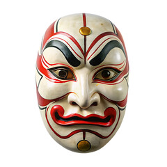 Chinese traditional opera facial painting mask with clipping path