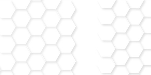 Abstract background with hexagonal geometric hexagon polygonal pattern background. 3d seamless bright white web cell and triangle abstract honeycomb background. white and gray backdrop wallpaper.