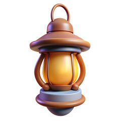 3d ramadan kareem lantern, lamp realistic illustration. arab festival religious, glowing on transparent background