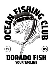 Vintage Shirt of Dorado Fishing Design