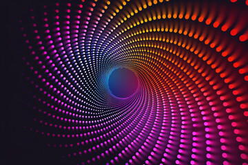 Blue space lines background 3D rendering, abstract energy glowing circle, halo 3D rendering