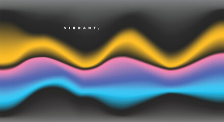 abstract colorful wavy gradient background. Fluid blurred gradation backdrop template copy space. Smooth light design for poster, banner, cover, presentation, or catalog.