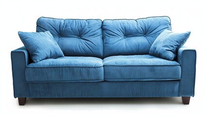 The furniture of a sofa is isolated on a white background