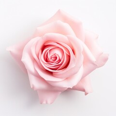 A pink Rose isolated on white background