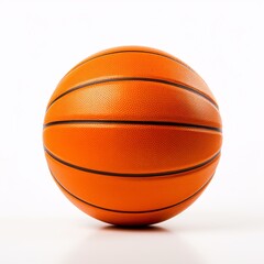 Orange Basketball on plain white surface