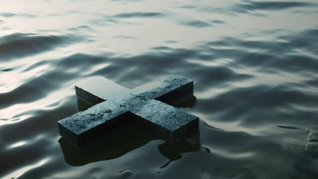 cross in the water