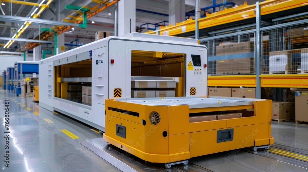 Poster widely used parcel sorting robot system using amr