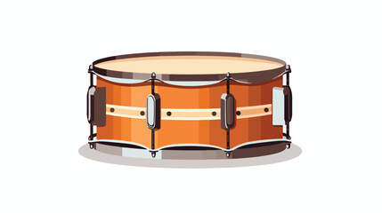Musical instrument design drum icon. Vector illustration