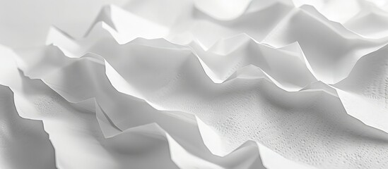 White paper that is folded with a textured surface. - obrazy, fototapety, plakaty