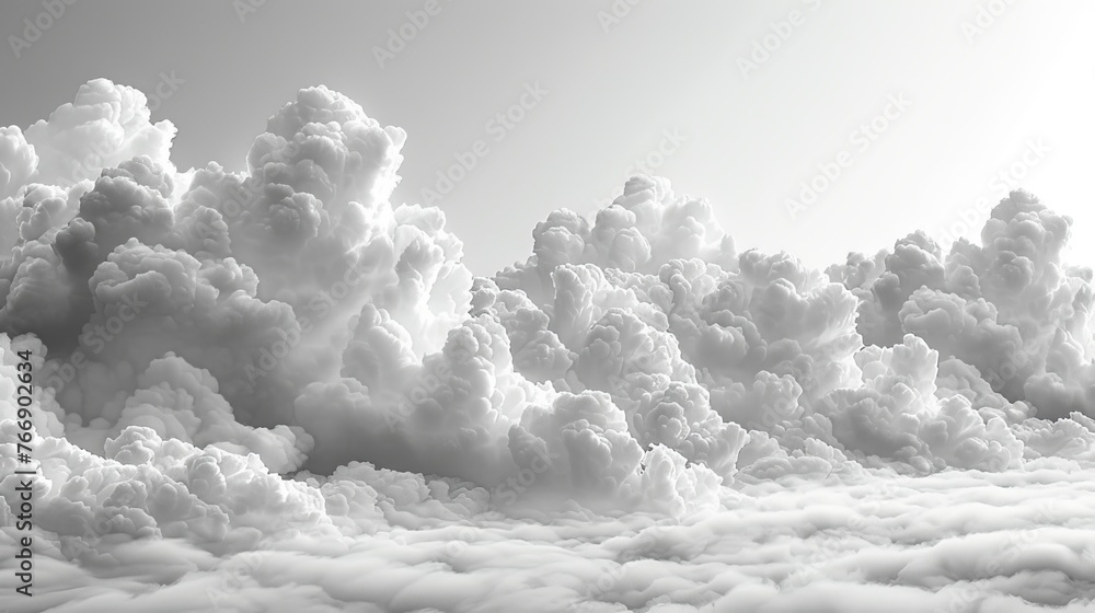 Aufkleber cutout clouds element design for multipurpose use. nature white clouds isolated on white background.
