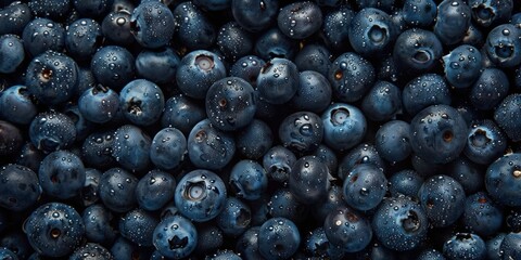 Organic Blueberry Texture Close-up
