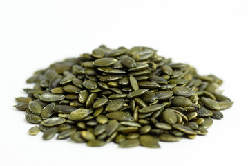 pile of green pumpkin seeds