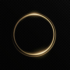 	
Month made of gold particles.shining sparkles.Frame.Vector image of a golden sparkling circle of stardust.	