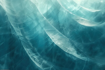 Closeup ice surface texture. Background image. Created with Generative AI technology.