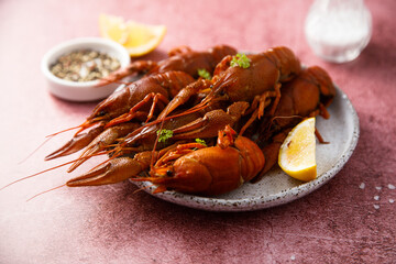 Сrawfish with herbs and black pepper