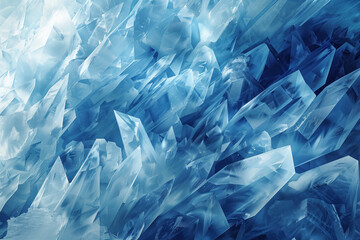 Closeup ice surface texture. Background image. Created with Generative AI technology.