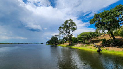 Beautiful scenery of the Chobe River in Botswana