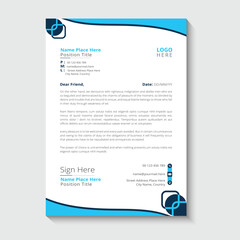 modern and corporate Company letterhead template