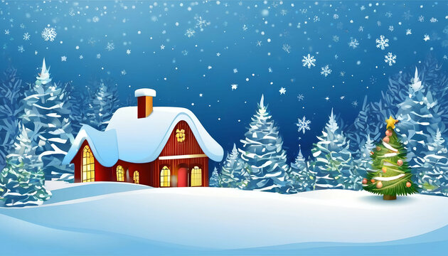 Background for greeting card for Christmas and New Year.