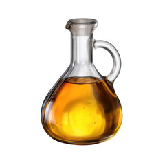 Olive oil bottle with transparent background