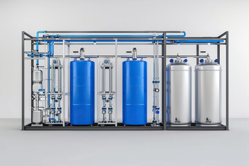 Generative ai on the theme of water filtration system for home, clean soft liquid to drinking