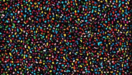 Black colored wallpaper with sprinkles Generative AI