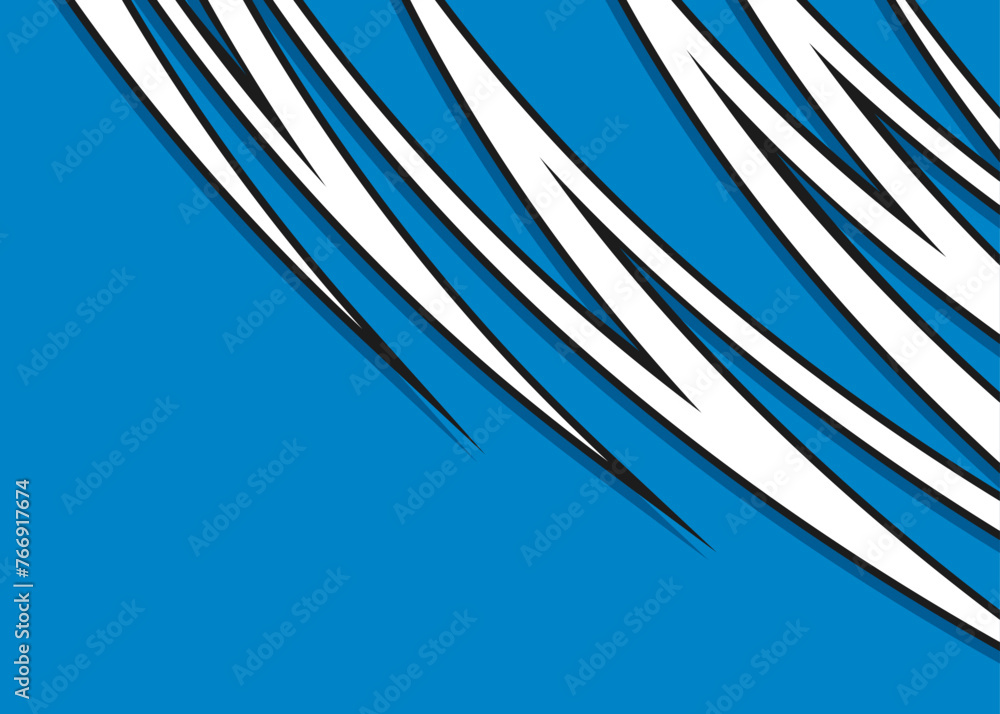Poster abstract background with curved spike line pattern and with some copy space area