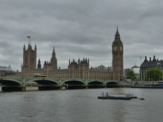 Naklejka premium Big Ben Pont et Tamise