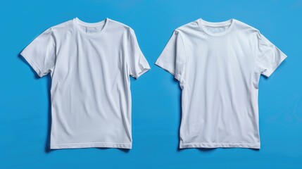 White blank t-shirt for visualizing prints and designs for designers. Mock up