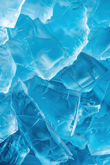 Obraz premium Closeup ice surface texture. Background image. Created with Generative AI technology.