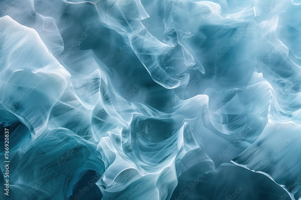 Poster closeup ice surface texture. background image. created with generative ai technology.