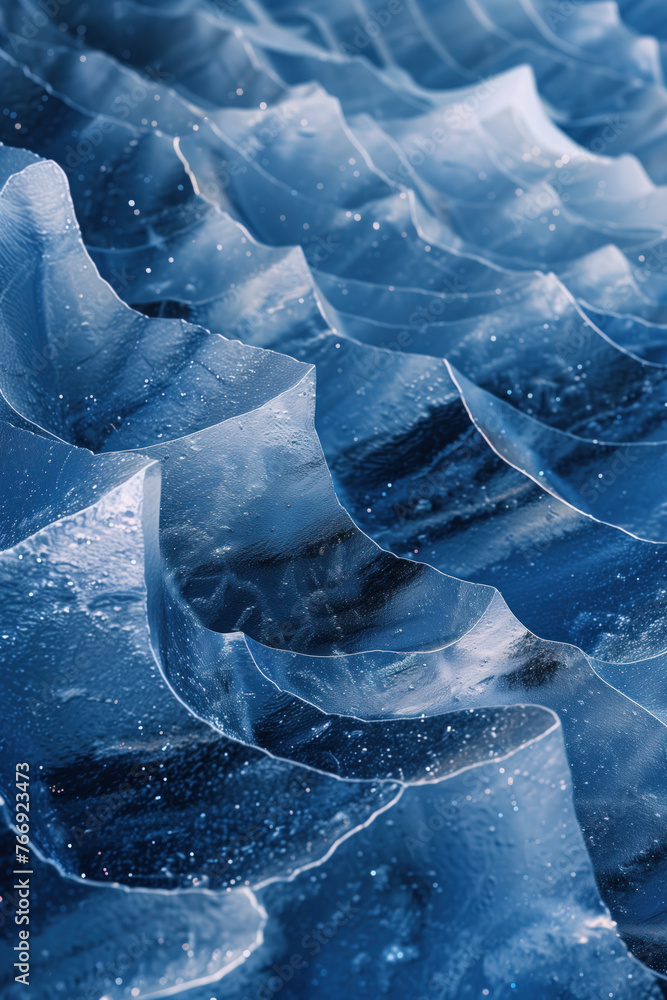 Poster abstract ice surface texture. background image. created with generative ai technology.