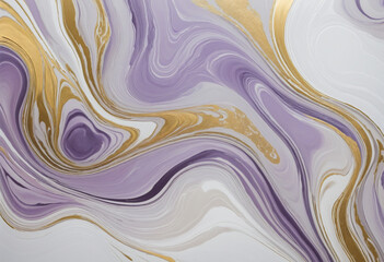 Fluid Art colorful background golden purple 