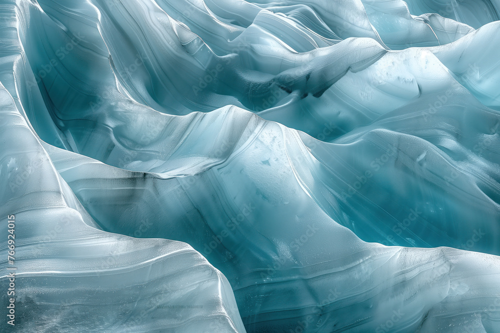 Poster closeup ice surface texture. background image. created with generative ai technology.