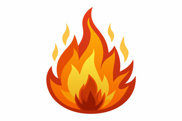 Fire vector icons white background