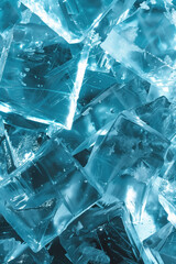 Closeup ice surface texture. Background image. Created with Generative AI technology.