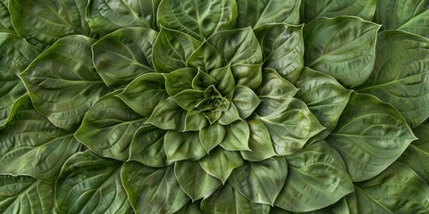 Fototapeta premium Verdant Leaf Texture Close-up