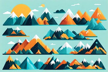 pattern with mountains