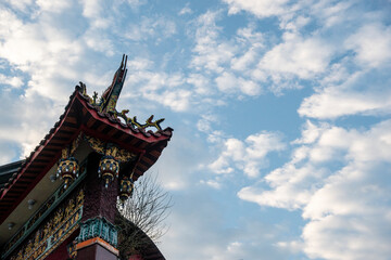 Lishan Mountains in Taichung of Taiwan
